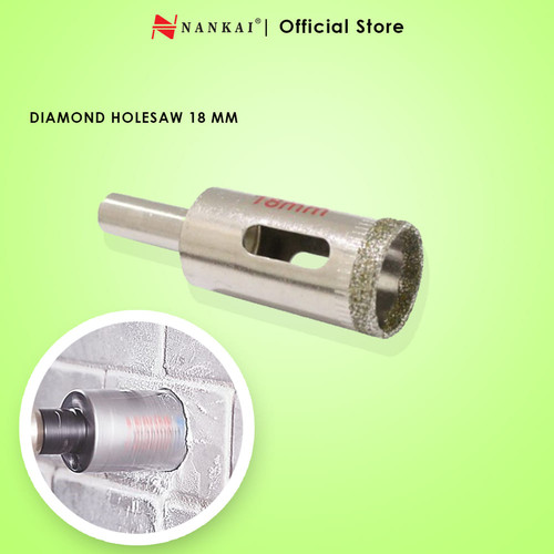 [EZM.8700684] Nankai Mata Bor Pembolong Kaca / Diamond Holesaw 18mm