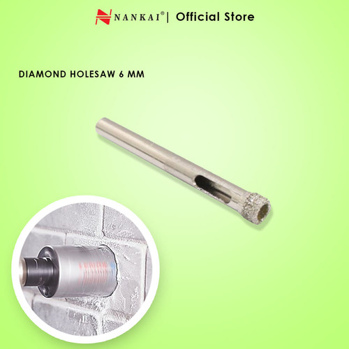[EZM.8701340] Nankai Mata Bor Pembolong Kaca / Diamond Holesaw 6mm