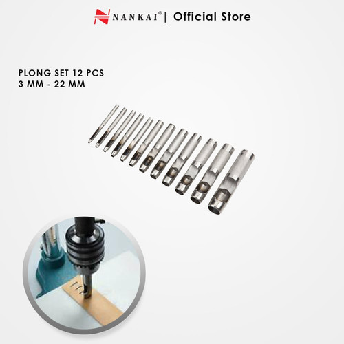 [EZM.8700749] Nankai Pembolong Hollow Punch / Plong Set 12 Pc