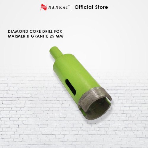 Nankai Diamond Core Drill 25mm / Mata Bor Batu Marmer Granite