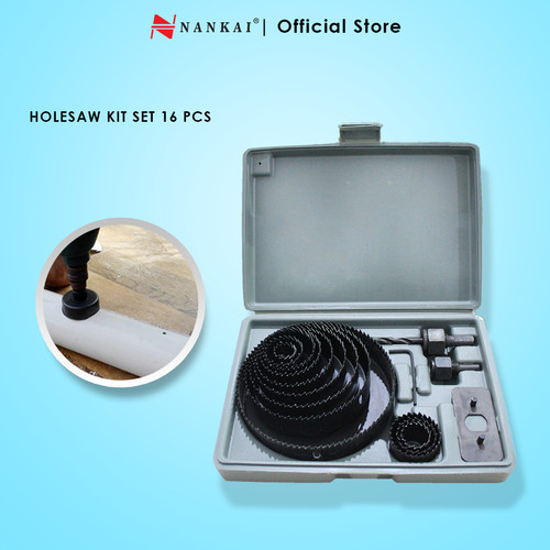 [EZM.8700819] Nankai Mata Bor Kayu / Hidroponik Holesaw Set 16 Pcs