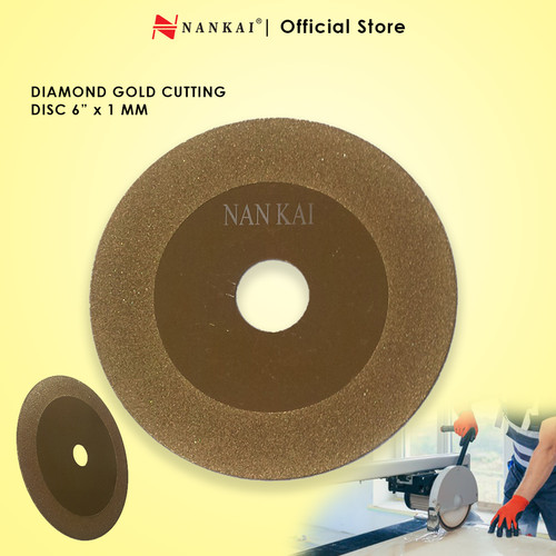 [EZM.8700853] Nankai Mata Pisau Potong Batu / Diamond Gold Cutting Disc 6"