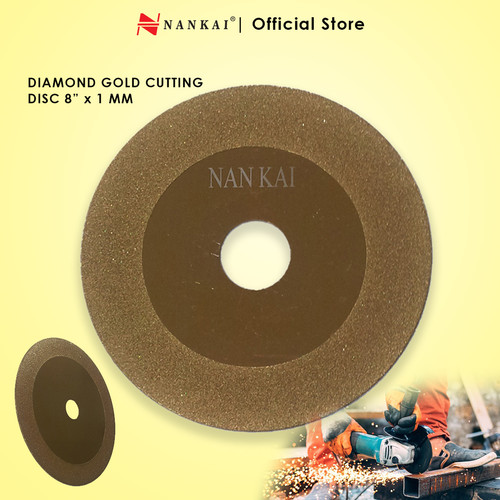 [EZM.8700854] Nankai Mata Pisau Potong Batu / Diamond Gold Cutting Disc 8"