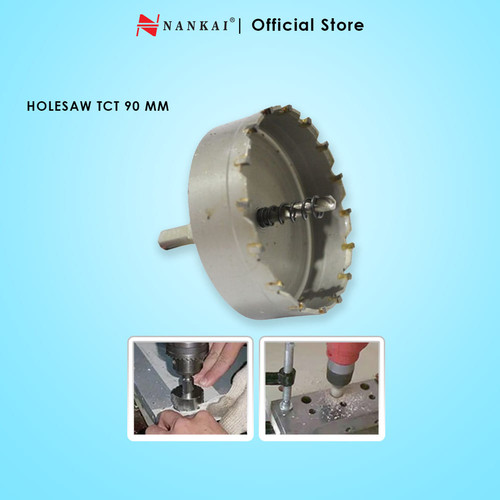 [EZM.8701068] Nankai Mata Bor Holesaw Baja TCT 90 mm
