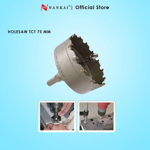 [EZM.8701425] Nankai Mata Bor Holesaw Baja TCT 75 mm