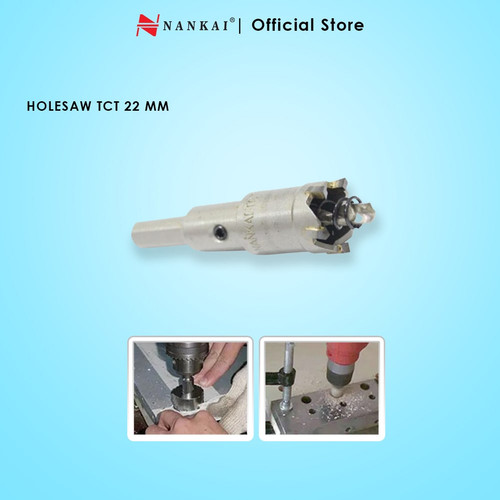 [EZM.8701093] Nankai Mata Bor Holesaw Baja TCT 22 mm