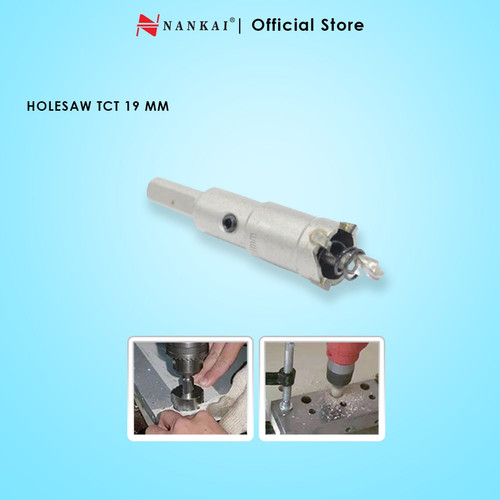 [EZM.8701096] Nankai Mata Bor Holesaw Baja TCT 19 mm