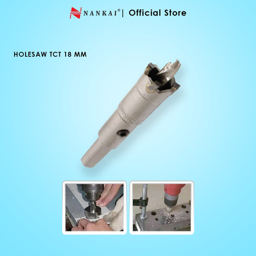 [EZM.8701097] Nankai Mata Bor Holesaw Baja TCT 18 mm