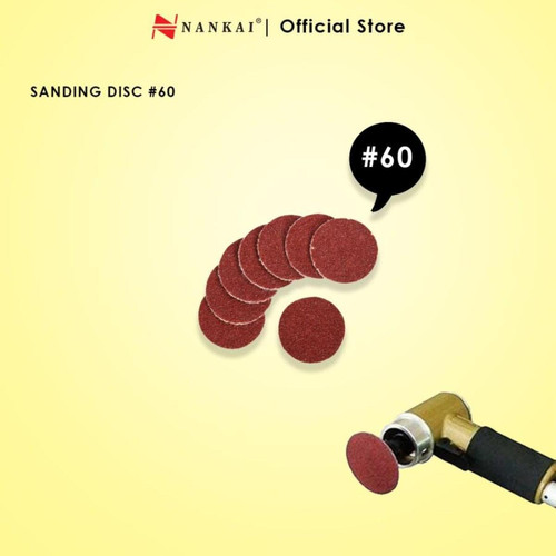 [EZM.8700014] Nankai Amplas Tempel Velcro Sanding Disc #60 (100pc)