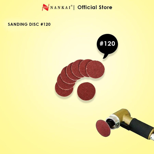 [EZM.8700013] Nankai Amplas Tempel Velcro Sanding Disc #120 (100pc)