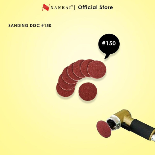 [EZM.8700012] Nankai Amplas Tempel Velcro Sanding Disc #150 (100pc)