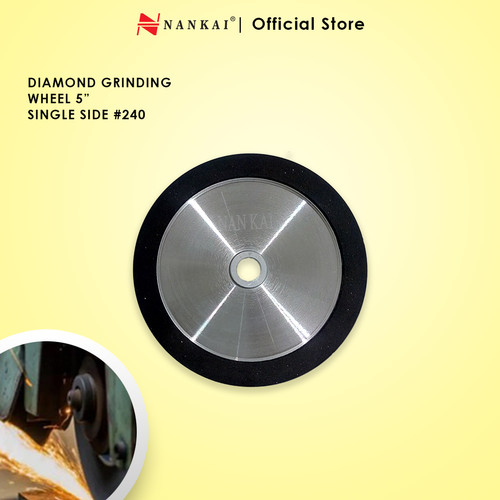 [EZM.8701160] Nankai Batu Poles Diamond Grinding Wheel 1 Sisi 5" #240