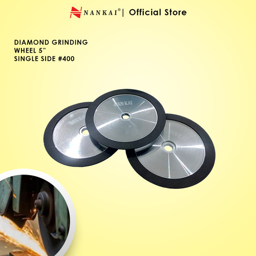 [EZM.8701161] Nankai Batu Poles Diamond Grinding Wheel 1 Sisi 5" #400