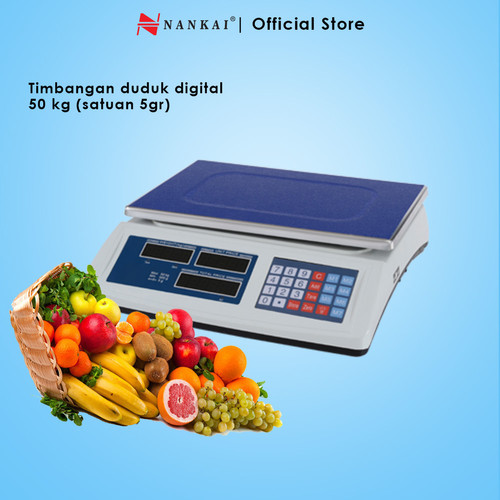 [EZM.8701172] Nankai Timbangan Duduk Digital 50kg