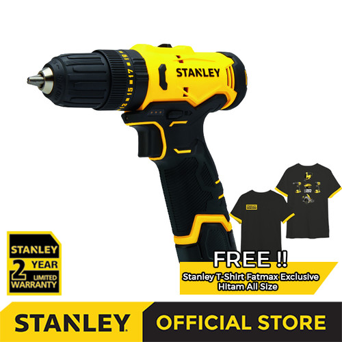 [EZM.1210009] Stanley Cordless Impact Drill / Bor Impact Baterai 2.0Ah 12Volt SCH10D2K