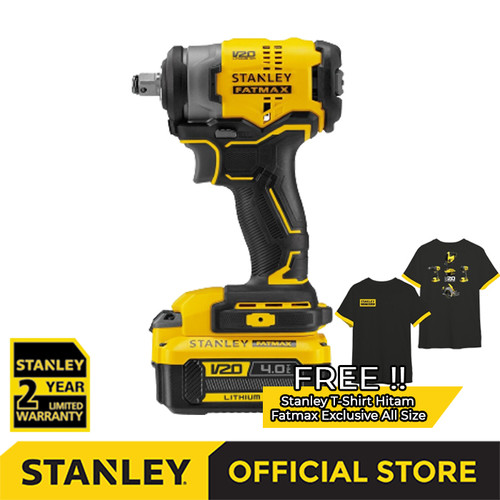 [EZM.1210052] Stanley Brushless Impact Wrench / Kunci Impact Baterai 20V SBW910M1K