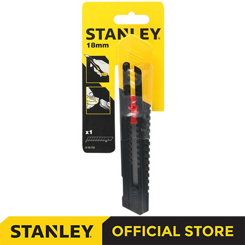 [EZM.1210080] Stanley Quick Point Snap Off Knife / Pisau Cutter 18mm 0-10-151