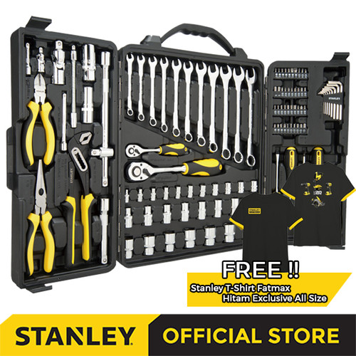 [EZM.1210090] Stanley Hand Tool Multi Set / Alat Perkakas Set 110pcs STMT81243-840