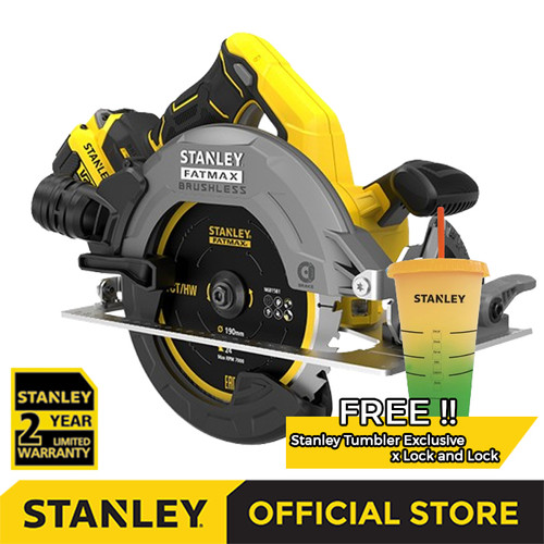 [EZM.1210091] Stanley Brushless Circular Saw / Gergaji Sirkel Baterai 20V SBC550M2K