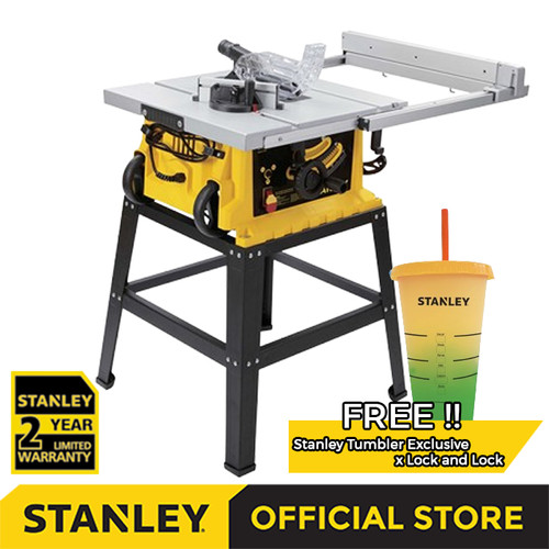 [EZM.1210096] Stanley Table Saw with Frame / Mesin Gergaji Meja 1800W 254mm SST1801