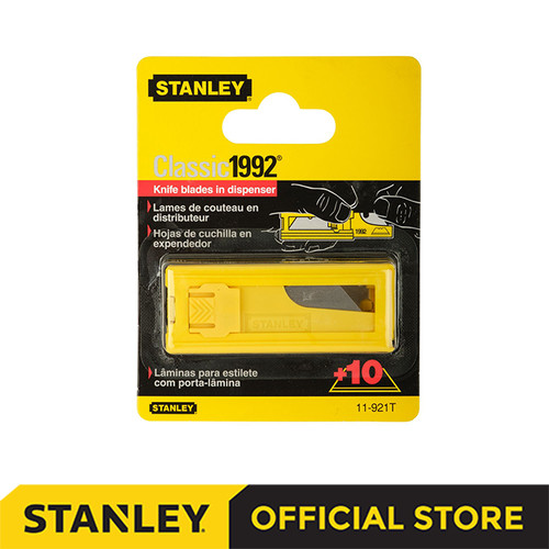 [EZM.1210100] Stanley Classic 1992 Utility Blades / Pisau Cutter 10Pcs 11-921T-22