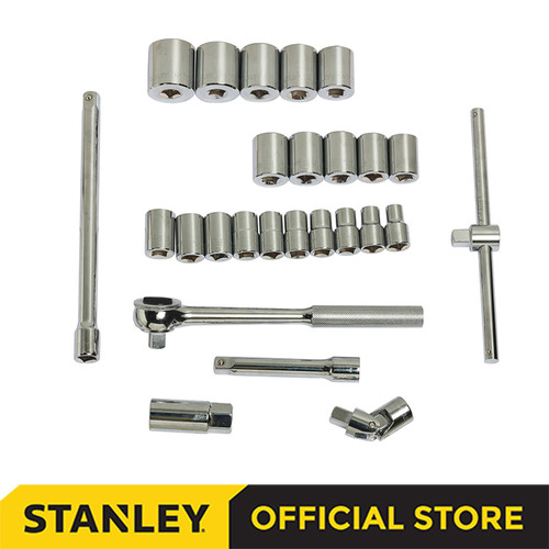 [EZM.1210112] Stanley Kunci Socket Metric Set 10-32mm SQ1/2 12pts 86-477