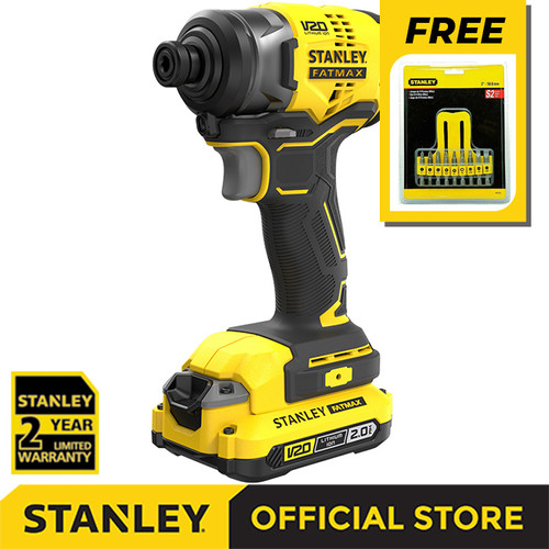 [EZM.1210117] Stanley Brushless Impact Driver / Obeng Impact Baterai 20V SBI810D2K