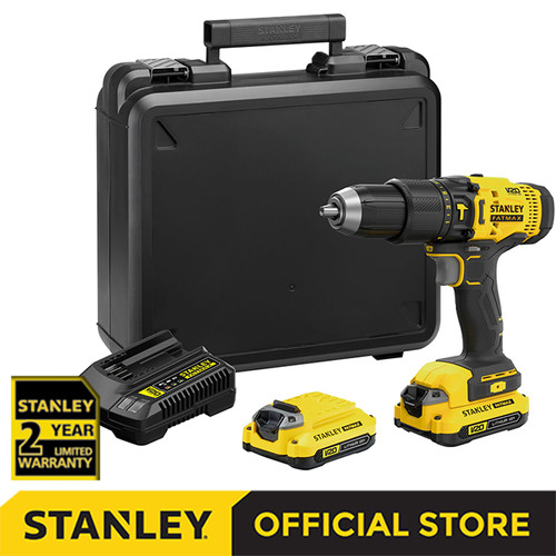[EZM.1210119] Stanley Cordless Impact Drill /Bor Impact Baterai 20V 1.5Ah SCD711C2K