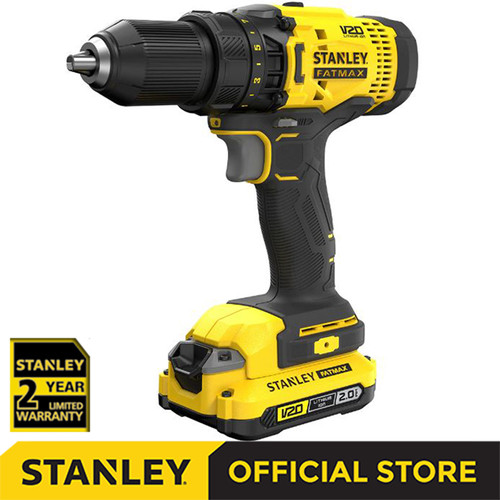 [EZM.1210120] Stanley Cordless Drill Driver / Bor Obeng Baterai 20V 2.0Ah SCD700D2K