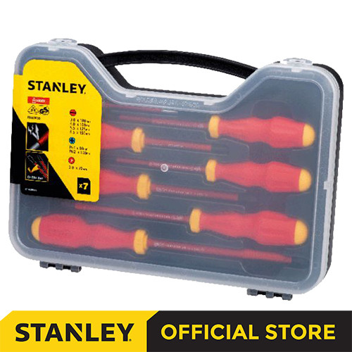 [EZM.1210129] Stanley Electrical Screwdriver VDE Set / Obeng Listrik VDE 7Pcs 65-980