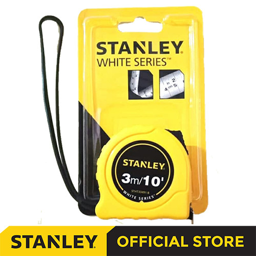 [EZM.1210130] Stanley White Series Measuring Tape / Meteran Manual 3M STHT33491-8