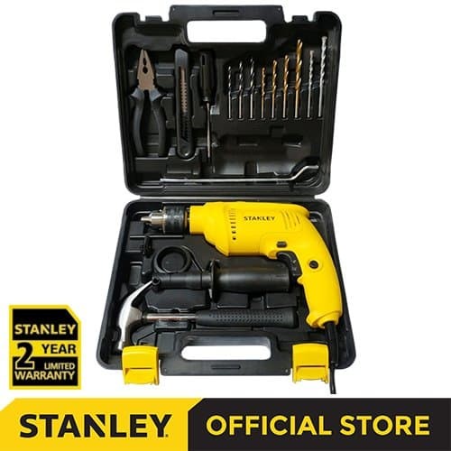 [EZM.1210157] Stanley Impact Drill /Bor Tembok Listrik w/ ACC 13mm 550W SDH600KV