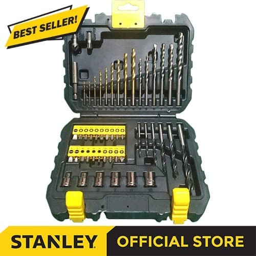 [EZM.1210171] Stanley Drill&Screwdriving Set / Mata Bor&Obeng Set 50Pcs STA88546-XJ