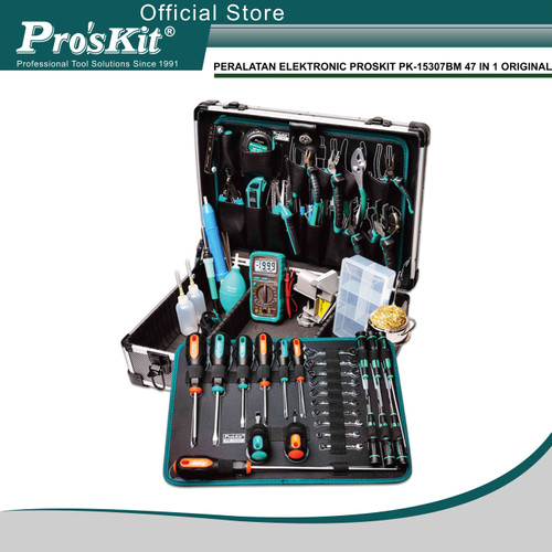 [EZM.1220279] Proskit PK-15307BM Profesional Tool Set Elektronik 47 IN 1 ORIGINAL