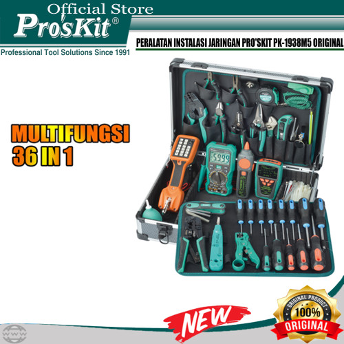 [EZM.1220282] Proskit PK-1938M5 Perlengkapan Reparasi Telekomunikasi Profesional ORI