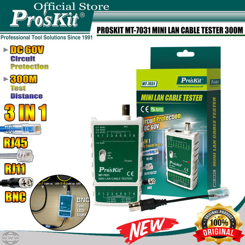 [EZM.1220048] Proskit MT-7031 Kabel LAN Tester Mini Network Wire Tracker RJ45 RJ11