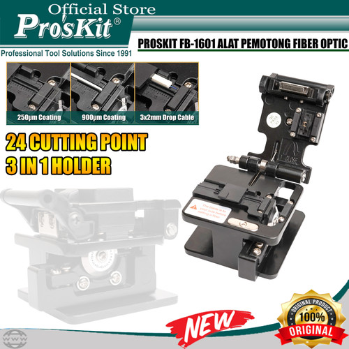 [EZM.1220288] Proskit FB-1601 Alat Pemotong Fiber Optik Fiber Cleaver Precision FO