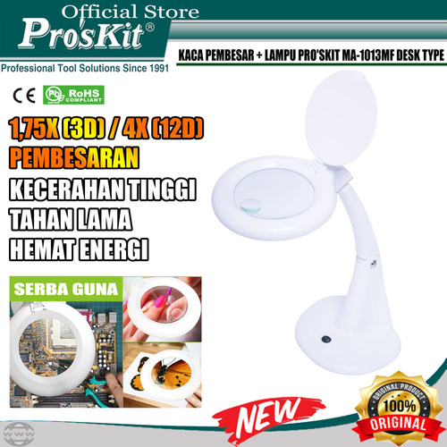Proskit KACA PEMBESAR + LAMPU PROSKIT MA-1013MF DESK TYPE 40 SMD LED
