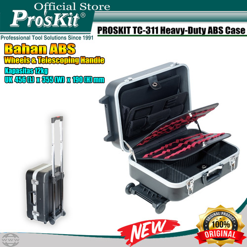 [EZM.1220122] Proskit Koper Perkakas PRO'SKIT TC-311 Heavy Dunty ABS With Wheels
