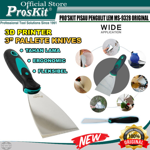 [EZM.1220130] Pisau PRO'SKIT MS-9328 3D printer 3" Palette Knives ORIGINAL