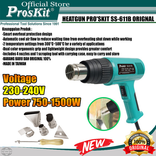 [EZM.1220136] PROSKIT HEATGUN PRO'SKIT SS-611B ORIGNAL