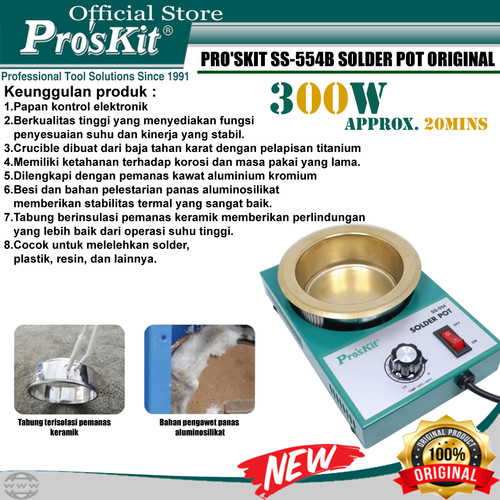 [EZM.1220137] PROSKIT SOLDER POT PRO'SKIT SS-554B ORIGINAL
