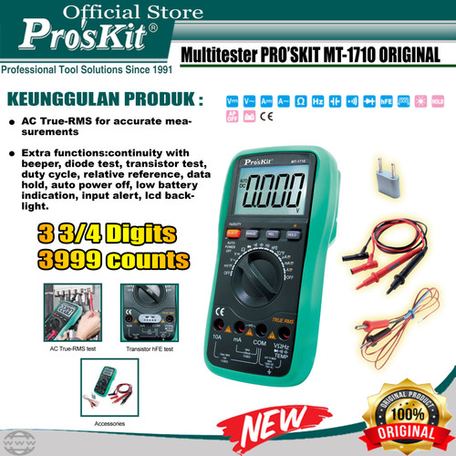 [EZM.1220386] PROSKIT Multitester PRO'SKIT MT-1710 ORIGINAL