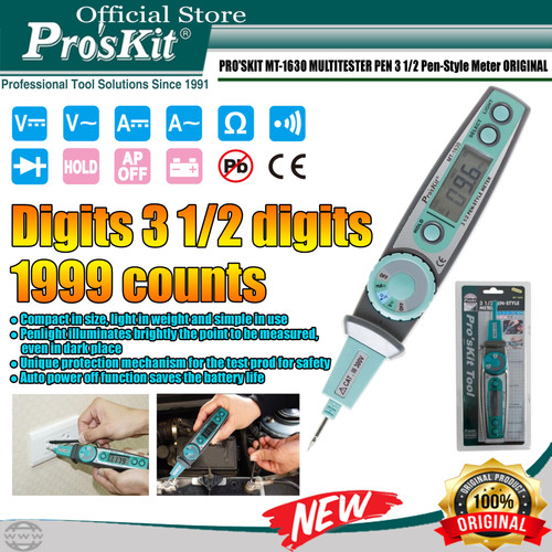 [EZM.1220202] Multitester PEN PRO'SKIT MT-1630 3 1/2 Pen-Style Meter ORIGINAL