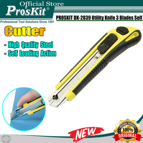 [EZM.1220401] Pisau Cutter PRO'SKIT DK-2039 Utility Knife ORIGINAL