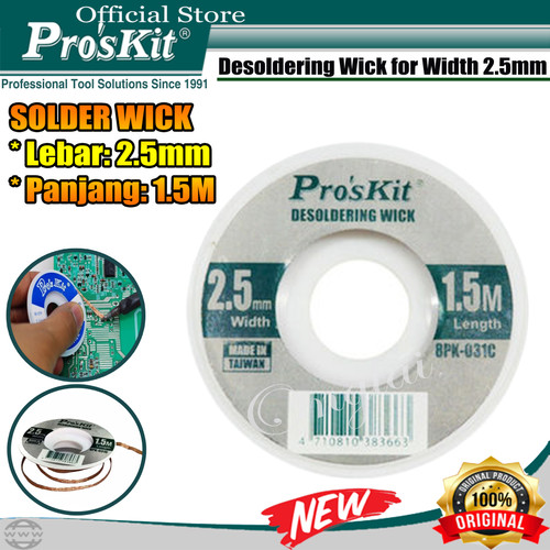 [EZM.1220251] PROSKIT SOLDER WICK PRO'SKIT 8PK-031C 2515 ORIGINAL