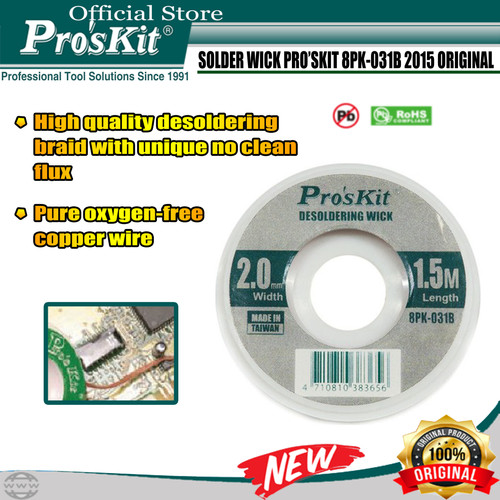 [EZM.1220252] SOLDER WICK PRO'SKIT 8PK-031B 2015 ORIGINAL
