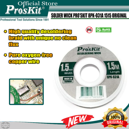 [EZM.1220253] Solder Wick PRO'SKIT 8PK-031A 1515 ORIGINAL