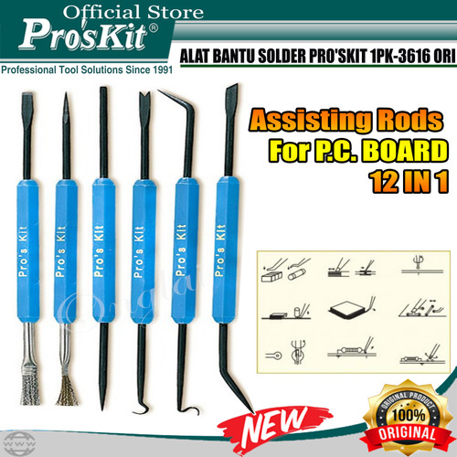[EZM.1220412] ALAT BANTU SOLDER PRO'SKIT 1PK-3616 12 IN 1 ORIGINAL