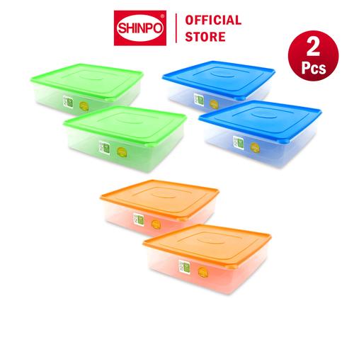 [EZM.6500037] SHINPO COMBO 2 Kotak Makanan Plastik BPA Free Murano Sealware Kotak Serbaguna SPO-SIP-307L